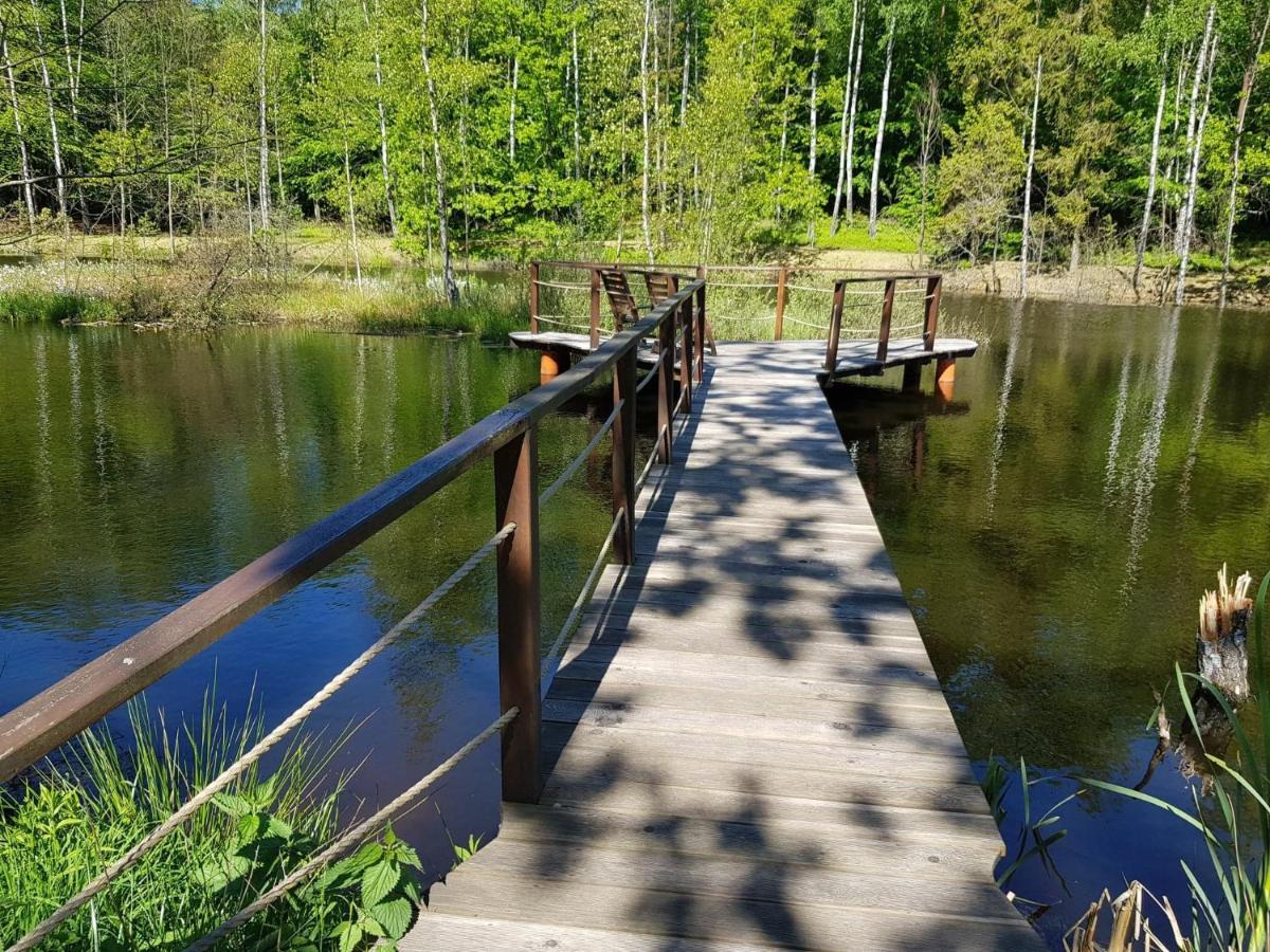 Osada Skoczkowo Komfortowe Domki Z Jacuzzi Nad Jeziorem- Sauna- Balia- Prywatny Staw Wedkarski Podiazy Exterior foto