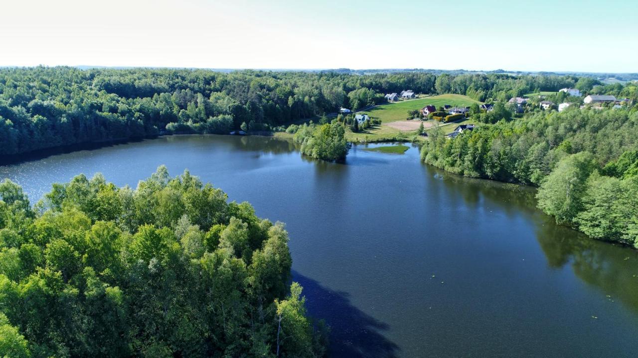 Osada Skoczkowo Komfortowe Domki Z Jacuzzi Nad Jeziorem- Sauna- Balia- Prywatny Staw Wedkarski Podiazy Exterior foto