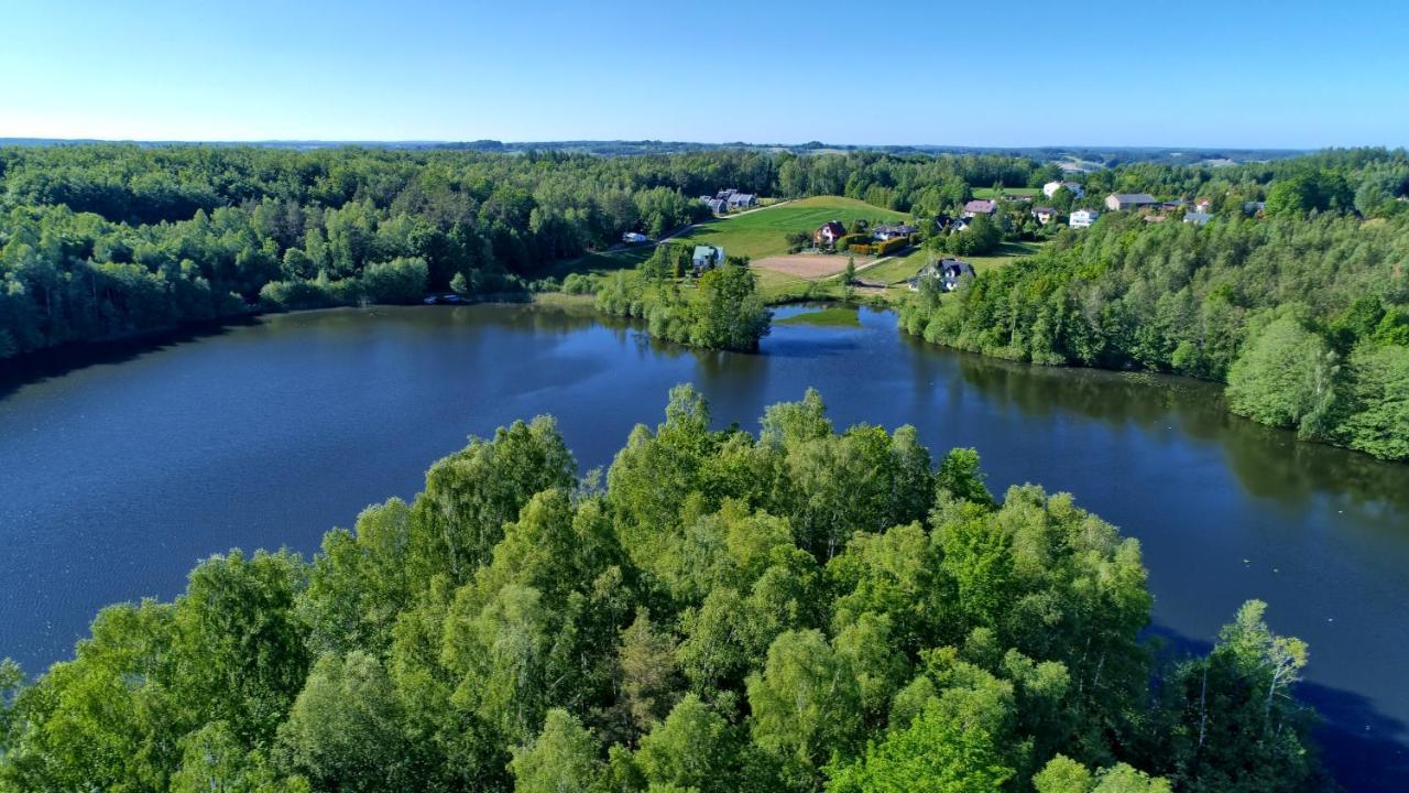 Osada Skoczkowo Komfortowe Domki Z Jacuzzi Nad Jeziorem- Sauna- Balia- Prywatny Staw Wedkarski Podiazy Exterior foto