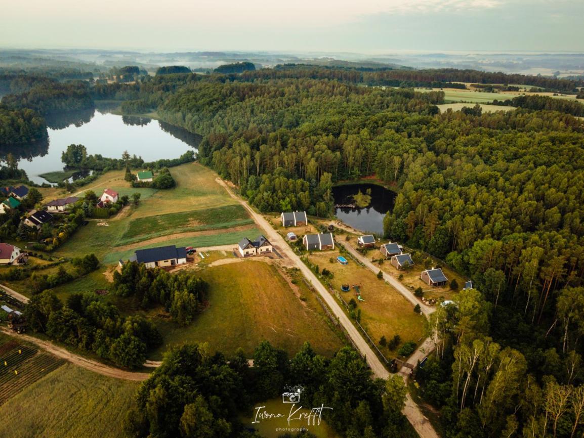 Osada Skoczkowo Komfortowe Domki Z Jacuzzi Nad Jeziorem- Sauna- Balia- Prywatny Staw Wedkarski Podiazy Exterior foto