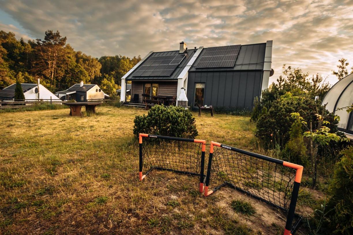 Osada Skoczkowo Komfortowe Domki Z Jacuzzi Nad Jeziorem- Sauna- Balia- Prywatny Staw Wedkarski Podiazy Exterior foto